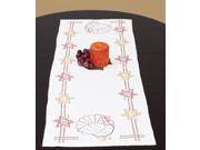 Stamped Table Runner Scarf 15 X42 Thanksgiving