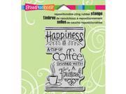 Stampendous Cling Rubber Stamp Shared Coffee