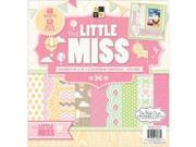 Little Miss Paper Stack 12 X12 48 Sheets 24 Designs 2 Each; 24 W Gloss
