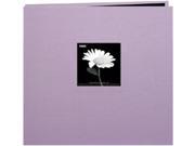 Book Cloth Cover Postbound Album With Window 12 X12 Misty Lilac