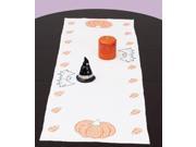 Stamped Table Runner Scarf 15 X42 Halloween