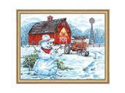 Paint By Number Kit 20 X16 Country Snowman