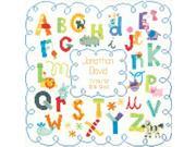 Baby Hugs Alphabet Birth Record Counted Cross Stitch Kit 12 X12 14 Count