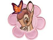 Disney Bambi W Butterfly In Flower Iron On Applique