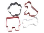 Metal Cookie Cutters 4 Pkg Pet Theme