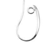 Back Loop Ear Wires Large 4 Pkg Silver Plated