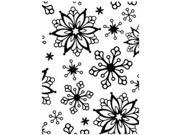Embossing Folder 4.25 X5.75 Snowflakes Assorted Sizes Background