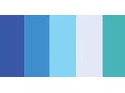 Quilling Paper Mixed Colors .125 100 Pkg Blues 5 Colors
