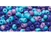 Jewelry Basics Glass Seed Beads 1.1oz 6 0 Blue Purple E Beads