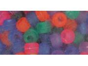 Pony Beads 6mmX9mm 900 Pkg Frosted Multicolor