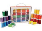Melrose Trilobal Polyester Thread Assortment 24 Colors Brights