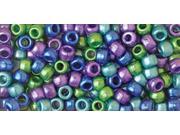 Pony Beads 6mmX9mm 415 Pkg Cool Pearl Multicolor