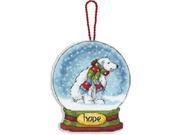 Hope Snowglobe Counted Cross Stitch Kit 3 3 4 X4 1 2 14 Count Clear Plastic