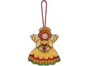Susan Winget Angel Ornament Counted Cross Stitch Kit 3 1 4 X3 3 4 14 Count Plastic Canvas