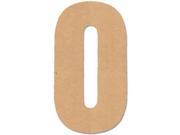Baltic Birch Collegiate Font Letters Numbers 13.5 Number 0