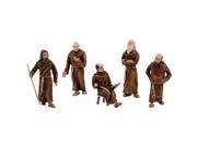 Friars Monks Figurines 5 Pkg