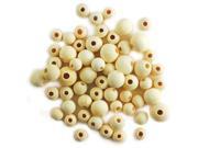Craftwood Round Beads Assorted 10 16mm 60 Pkg Natural