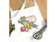 Tuscan Flavor Apron Stamped Cross Stitch