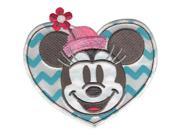 Disney Mickey Mouse Minnie In Heart Iron On Applique