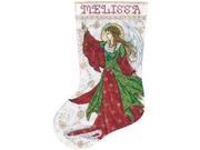 Angel Of Joy Stocking Counted Cross Stitch Kit 17 Long 14 Count