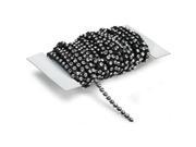 Bling On A Roll 3mm X 10yds 1 Row; Black Silver