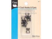 Coat Hooks Eyes 3 8 4 Pkg Nickel