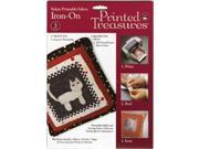 Printed Treasures Iron On Ink Jet Fabric Sheets White 8 1 2 X11 3 Pkg