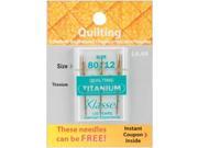 Klasse Titanium Quilting Machine Needles 80 12 3 Pkg