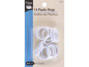 Plastic Rings 1 14 Pkg White