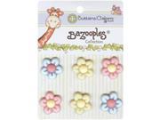 BaZooples Buttons Multi Flowers