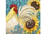 Gold Collection Petite Rooster Counted Cross Stitch Kit 6 X6 18 Count