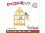 CottageCutz Die 4 X4 Birdcage With 2 Birds
