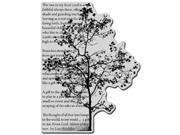 Stampendous Cling Rubber Stamp Tree Poem