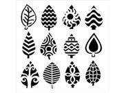 Crafter s Workshop Templates 6 X6 Abstract Leaves