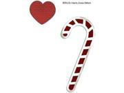 Sizzix Bigz With Bonus Embosslits Die By Basic Grey Nordic Holiday Candy Canes; Heart