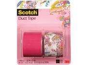 Duct Tape 1 each Pink Paisley Pink 1. 42 in x 5 yd 2 rolls per pack
