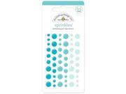 Monochromatic Sprinkles Glossy Enamel Sticker Dots 54 Pkg Swimming Pool