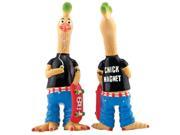 Large Tony Mohawk Latex Chicken Pet Toy Ruffin It Pet Supplies 7N80536