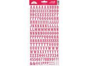 Love Letters Cardstock Alphabet Stickers 5.75 X13 Sheet Ladybug