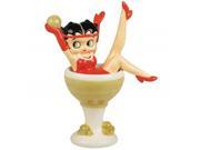 Westland Giftware Betty Boop Magnetic Betty and Champagne Glass Salt and Pepper Shaker Set 5 1 4 Inch