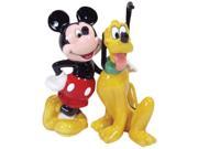 Mickey Mouse and Best Friend Pluto Disney Character Salt and Pepper Shaker Set
