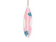 Coastal Pretty Surfer Girl Surfboard Ceiling Fan Light Pull