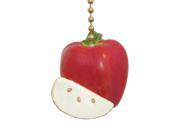 Red Apple Slice Fruit Kitchen Dining Fan Light Pull