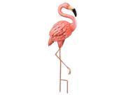 Tropical Pink Flamingo 3 D Standing Metal Art Garden Decor Figurine