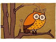 Wise Old Owl in Tree Accent Area 21 X 33 Inches Rug
