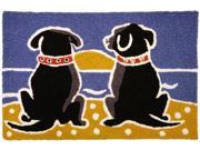Ralphie and Lulu Black Labs 33 X 21 Inches Area Accent Rug