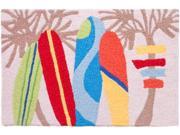 Surf Town USA Longboards Jellybean Accent Area Rug