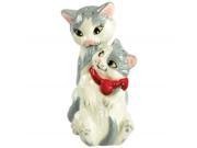 Kissing Cat and Kitten Magnetic Salt and Pepper Shakers