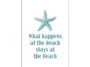 What Happens at the Beach Starfish Destination Cotton Kitchen Dish Towel