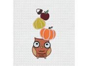 Whimsical Wise Harvest Hoot Owl Kitchen Waffle Weave Cotton Towel
